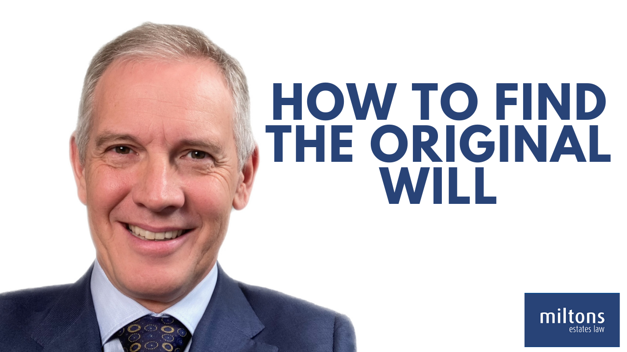 How To Find The Original Will